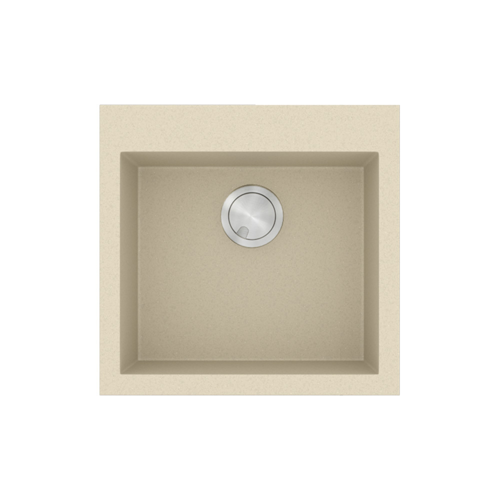 Εικόνα της Νεροχύτης Sanitec Ultra Granite 816 (50x50) Ocra 816-31