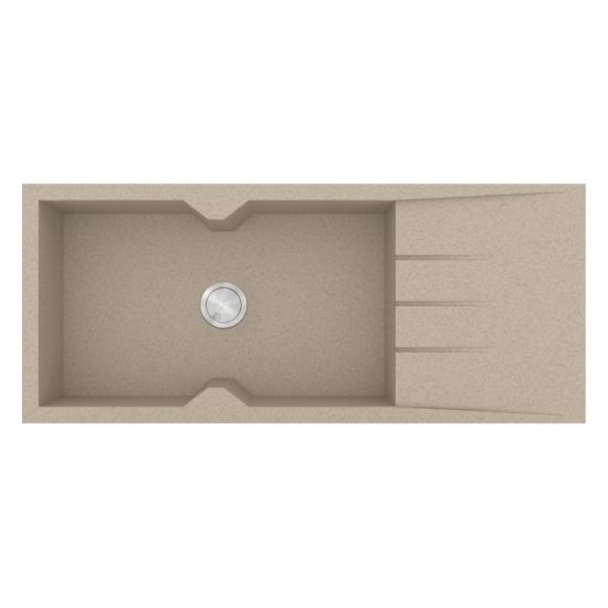 Εικόνα της Νεροχύτης Sanitec Ultra Granite 817 (116x50) Sabbia