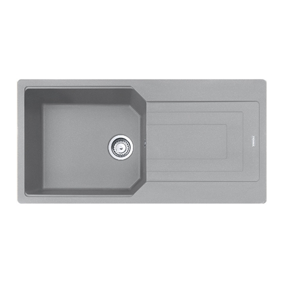 Εικόνα της Νεροχύτης Franke Urban UBG 611-100 GSC (100x50) Stone Grey 114.0687.687