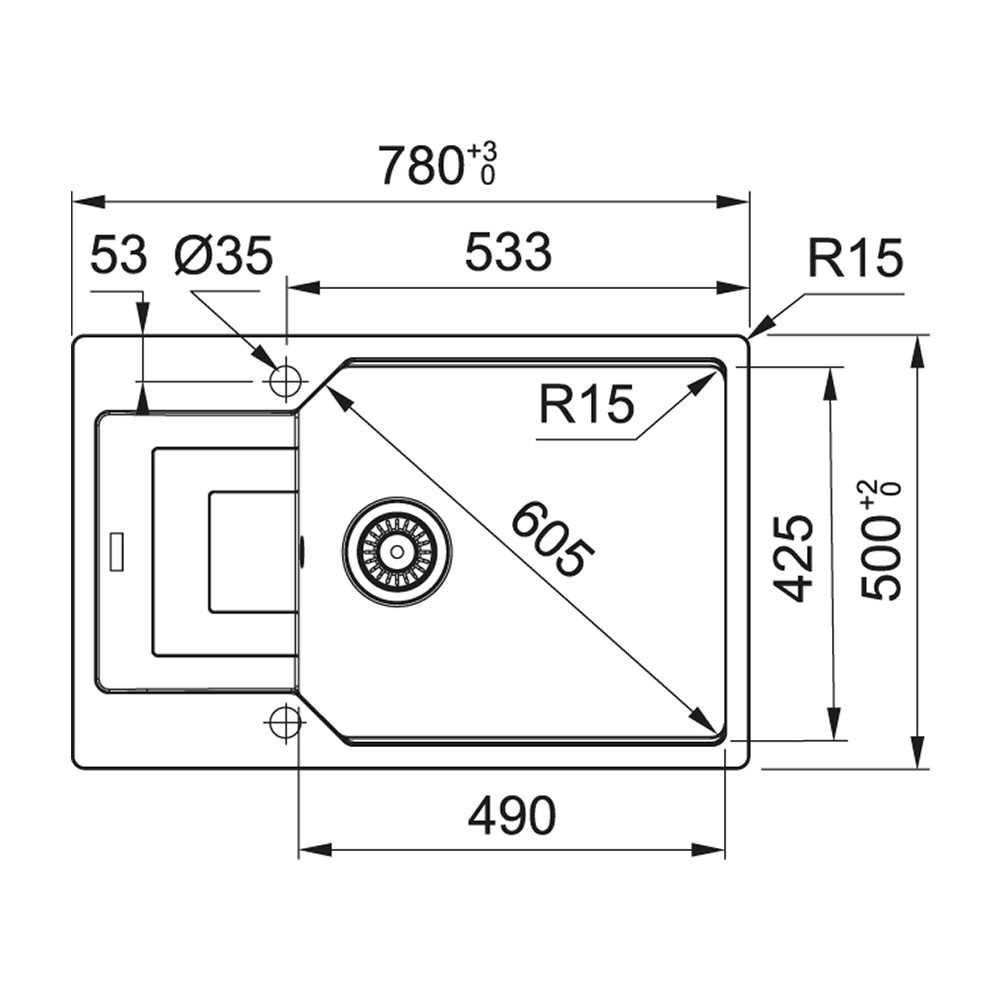 Εικόνα της Νεροχύτης Franke Urban UBG 611-78 XL GSC (78x50) Oyster 3147101146 (114.0687.696)