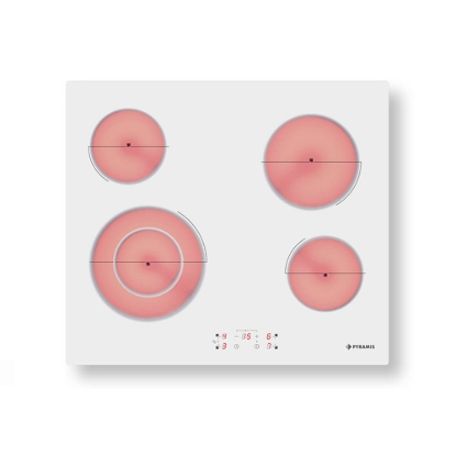 Εικόνα της Αυτόνομη Εστία Pyramis PHC61510FMW Αφής Χωρίς Πλαίσιο Λευκή 174020050