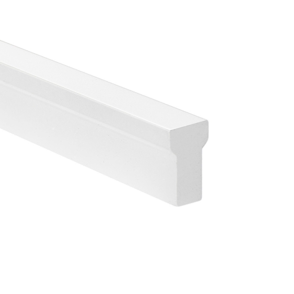 Εικόνα της Λαβή Επίπλου Roline 686-128 Λευκή 139mm (Απόσταση Κέντρων 128mm)