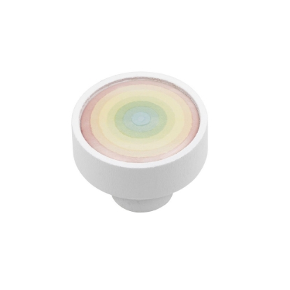 Εικόνα της Παιδικό Πόμολο Επίπλων Roline 509 Λευκό-Ροζ (509-0001)