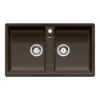 Εικόνα της Νεροχύτης Blanco Zia 9 Silgranit 86x50cm Coffee 516683