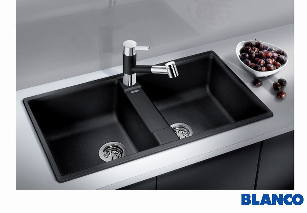 Εικόνα της Νεροχύτης Blanco Zia 9 Silgranit 86x50cm Black 526029