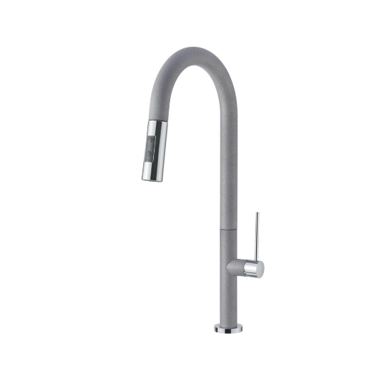 Εικόνα της Μπαταρία Κουζίνας Armando Vicario Tozo 48780-1442 Με Ντους 2 Ροών Silverstone