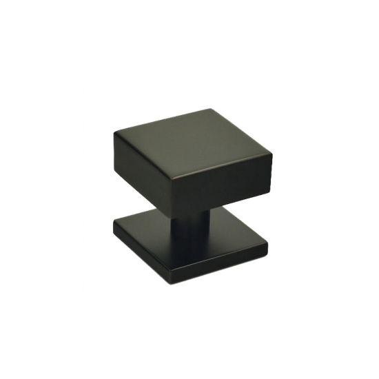 Εικόνα της Μπουλ Εξώπορτας Τετράγωνο 65x65mm INOX Μαύρο 30.100.33