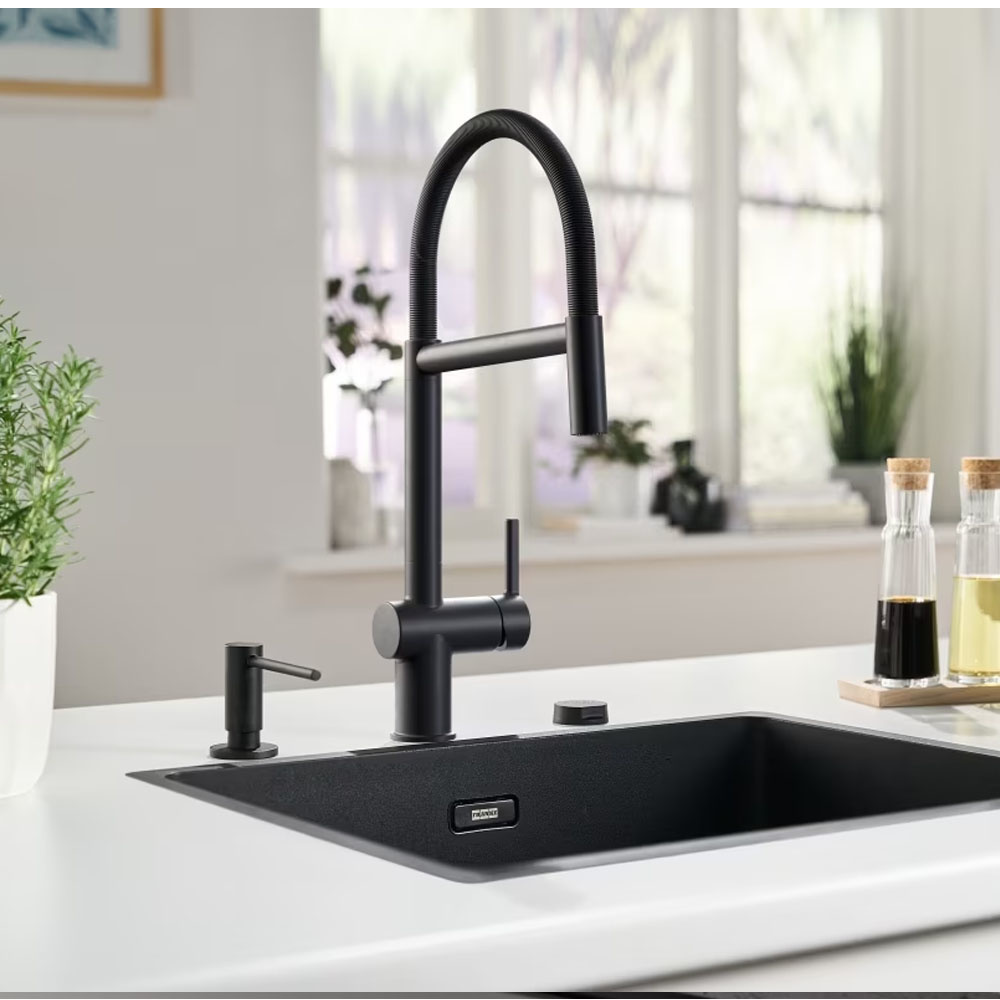 Εικόνα της Μπαταρία Κουζίνας Franke Active Semi Pro Ντους Black Matt 3156858047 (115.0653.409)