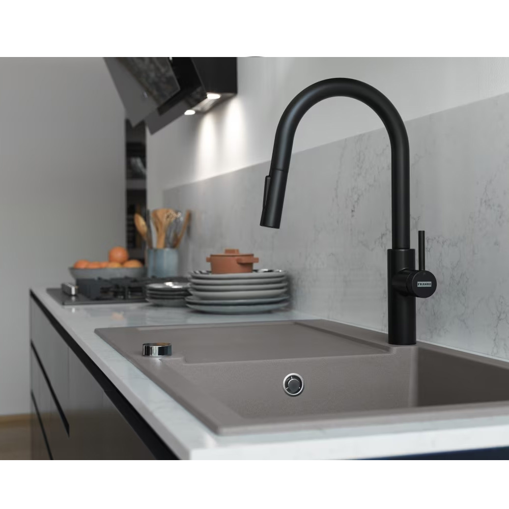 Εικόνα της Μπαταρία Κουζίνας Franke Pescara Slide-In Ντους Black Matt 1000002025 (115.0575.968)