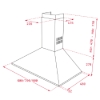 Εικόνα της Απορροφητήρας Teka DBP 90 Pro Καμινάδα 90cm Inox F.841