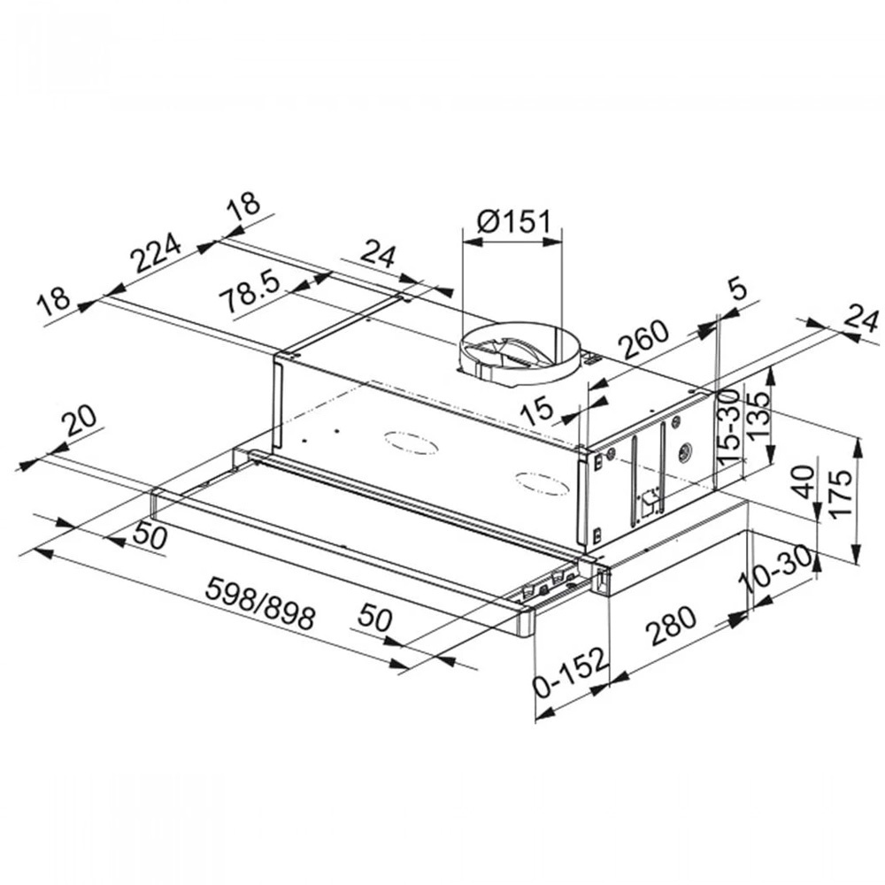 Εικόνα της Απορροφητήρας Franke New Flex FTC 912 XS Inox Συρόμενος 90cm 3101103011
