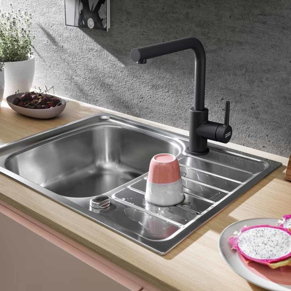 Εικόνα της Μπαταρία Κουζίνας Franke Lina L Standard Black Matt 3156601056 (115.0693.393)