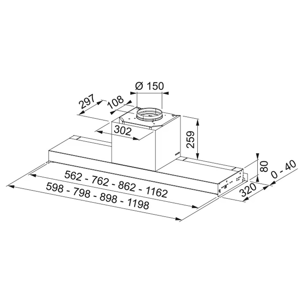 Εικόνα της Απορροφητήρας Franke AQ Sense FSAS A90 BK/XS Inox Εντοιχιζόμενος 90cm 3102103120 (305.0657.263)