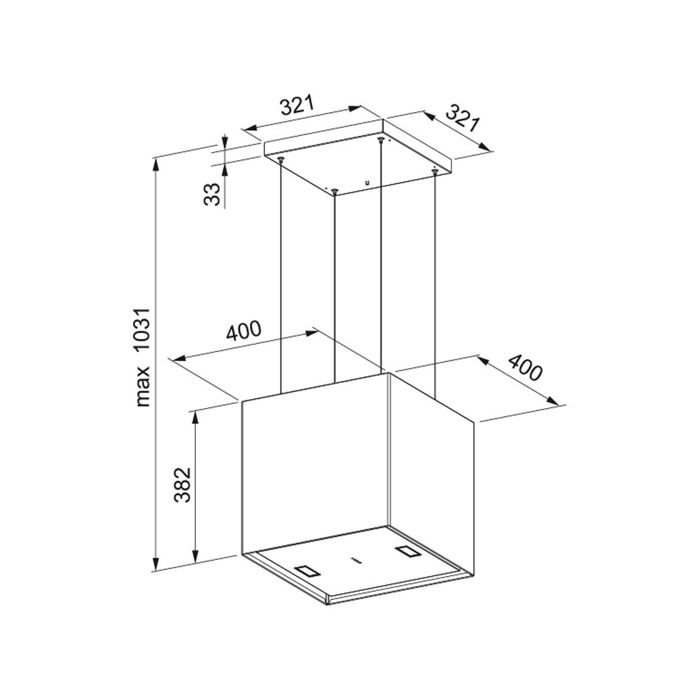 Εικόνα της Απορροφητήρας Franke Mercury FME 407 BK Black Matt 1000000139 (110.0260.619)