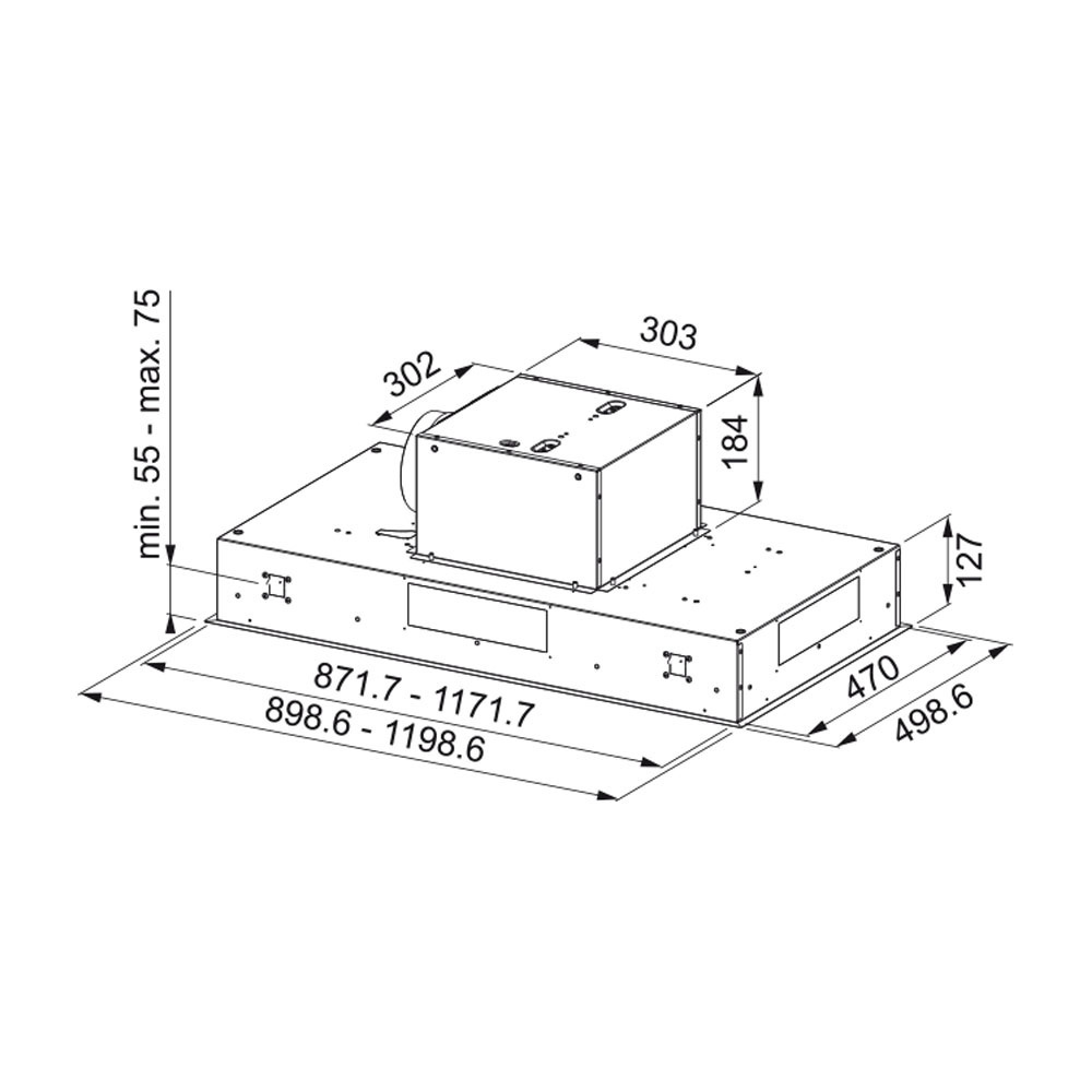 Εικόνα της Απορροφητήρας Franke Maris FCBI 926 WH Polar White Οροφής 3105001056 (350.0590.183)