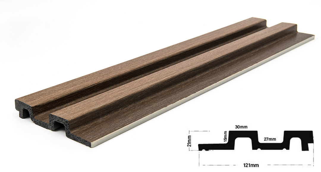 Εικόνα της PS PANEL Με 3D Πηχάκια 14 RESIDENCE 21/122 mm GOLDEN/BROWN OAK 7-26-AP001-14