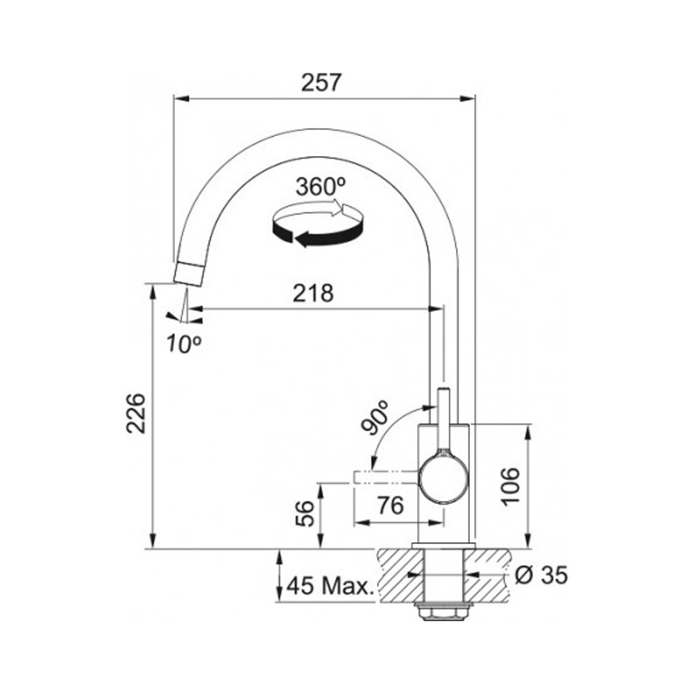Εικόνα της Μπαταρία Κουζίνας Franke Lina XL New Standard Χρωμέ 3156601053 (115.0693.228)