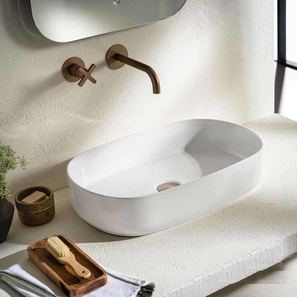 Εικόνα της Νιπτήρας Μπάνιου Bianco Ceramica Uma 31055-300 55x36cm