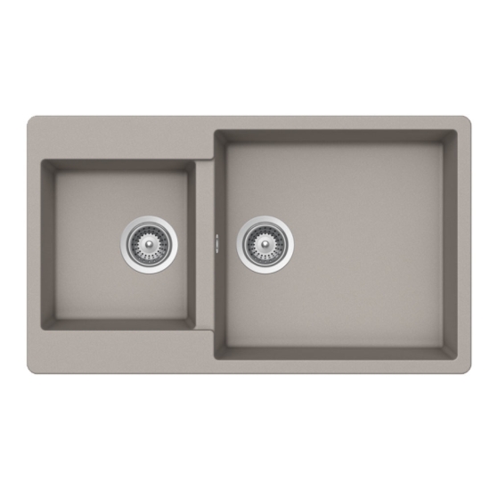 Εικόνα της Νεροχύτης Schock Cristalite Element 31290-1451 (86x50) Concrete Beton