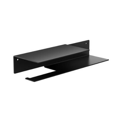 Εικόνα της Χαρτοθήκη Με Ράφι Verdi Strantza (33x11x6Υ cm) Black Matt 7230205