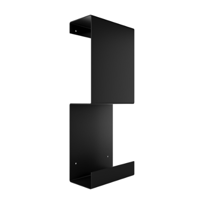 Εικόνα της Ράφι Κλειστό Διπλό Verdi Strantza (23x10,3x50,3Υ cm) Black Matt 7230705