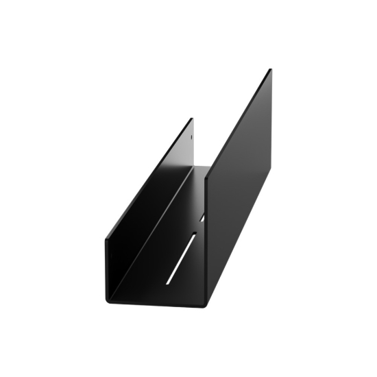 Εικόνα της Ράφι Υψηλής Πρόσοψης Με Αποστράγγιση  Verdi Strantza (50x9,3x12Υ cm) Black Matt 7233505