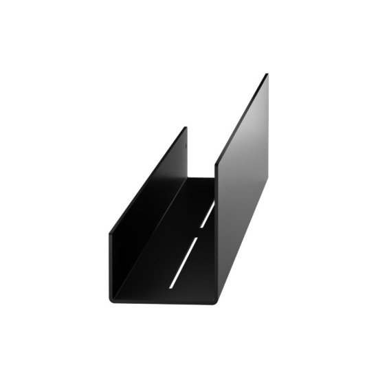 Εικόνα της Ράφι Υψηλής Πρόσοψης Με Αποστράγγιση  Verdi Strantza (70x9,3x12Υ cm) Black Matt 7233605