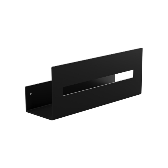 Εικόνα της Ράφι Ψηλής Διάτρητης Προσοψης  Verdi Strantza (30x9,3x12Υ cm) Black Matt 7233705