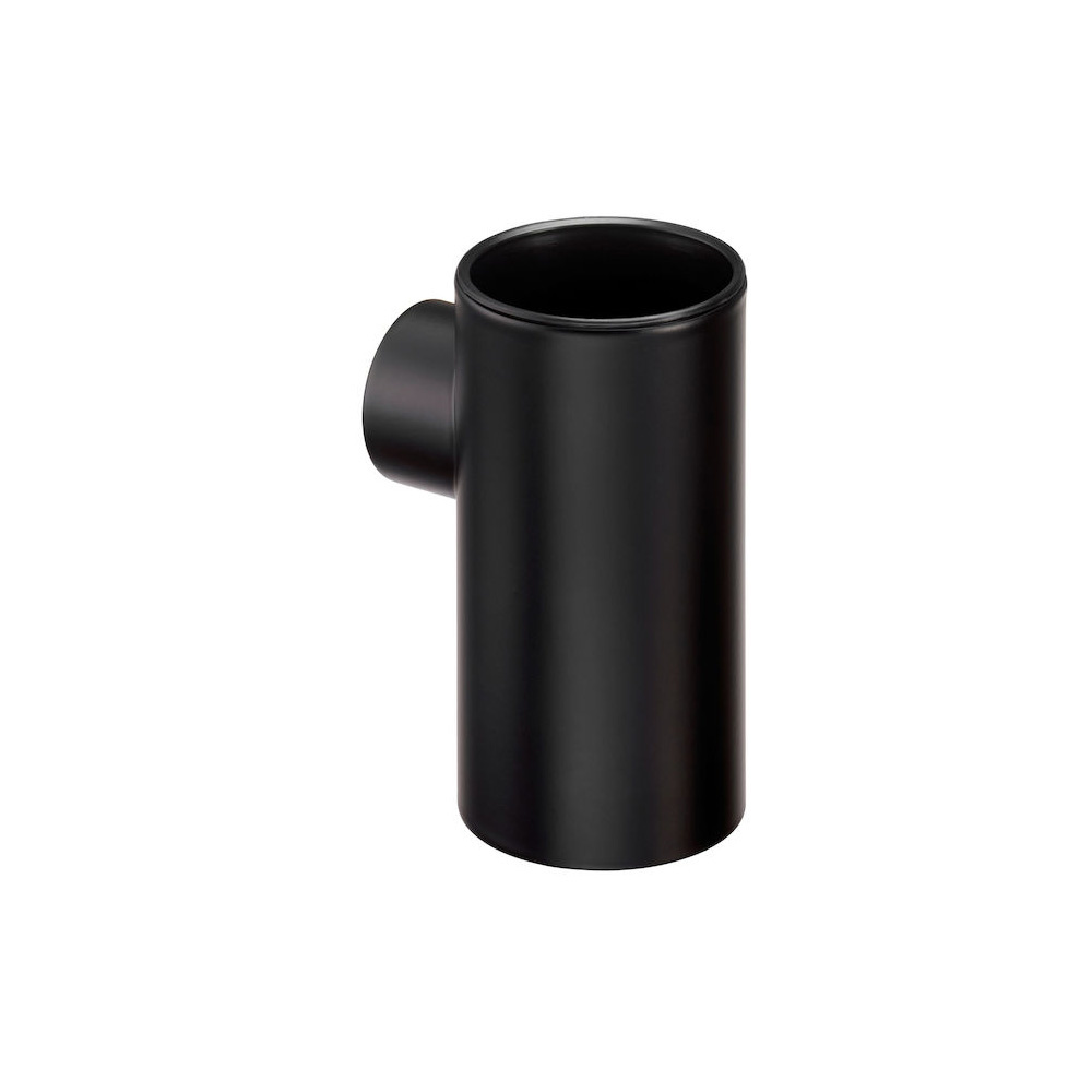 Εικόνα της Μεταλλική  Ποτηροθήκη Verdi Lamda Black Matt 3011505
