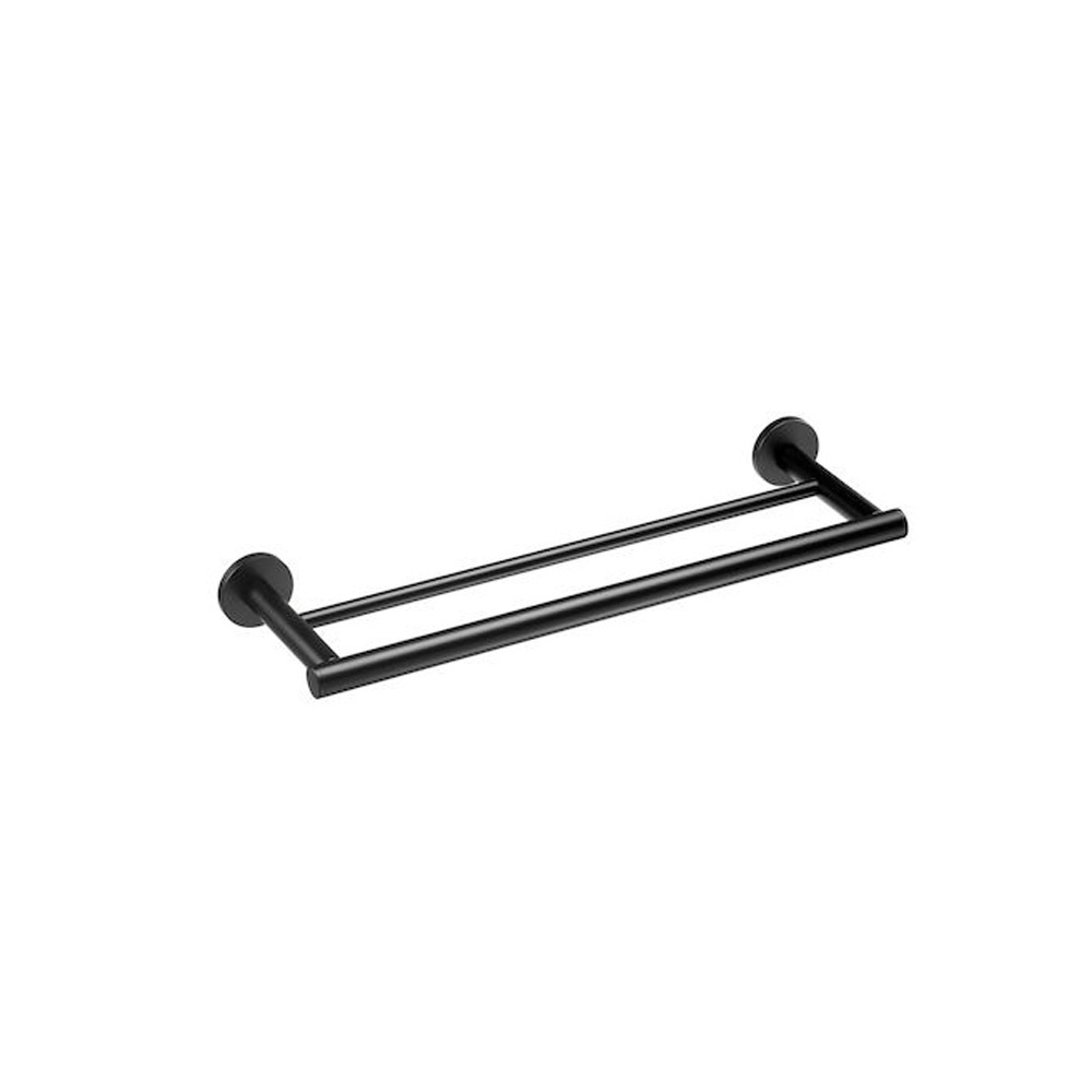 Εικόνα της Διπλή Πετσετοθήκη Verdi Omicron Black Matt 40cm 3023105