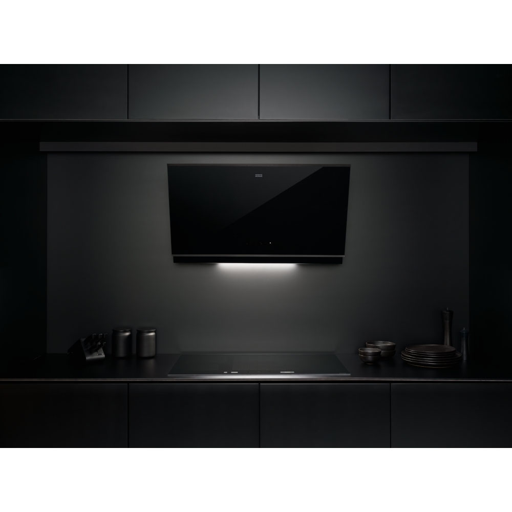 Εικόνα της Απορροφητήρας Franke Mythos Pro FMY PRO 907 FM BK/BK Matt Καμινάδα 90cm 3105001114 (330.0682.353)