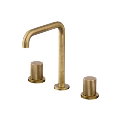 Εικόνα της Μπαταρία Νιπτήρος Πάγκου  3 Οπών Eurorama Oso 178331-221 Bronze Brushed