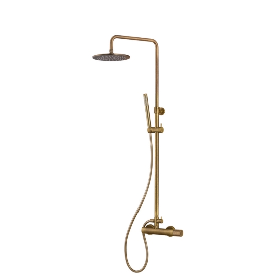 Εικόνα της Στήλη Ντούς 2 Εξόδων Μ ε Κολώνα Eurorama Oso 178065-221 Bronze brushed