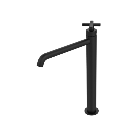 Εικόνα της Μπαταρία Νιπτήρος Επικαθήμενη  La Torre Elle Cross 38016-400 Black Matt