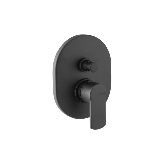 Εικόνα της Μίκτης Εντοιχισμού 2 Εξόδων Armando Vicario Glam 610050D-400 Black Matt