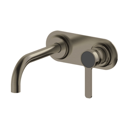 Εικόνα της Μπαταρία Νιπτήρος Εντοιχισμού Armando Vicario Lumiere 516045-410 Black Brushed