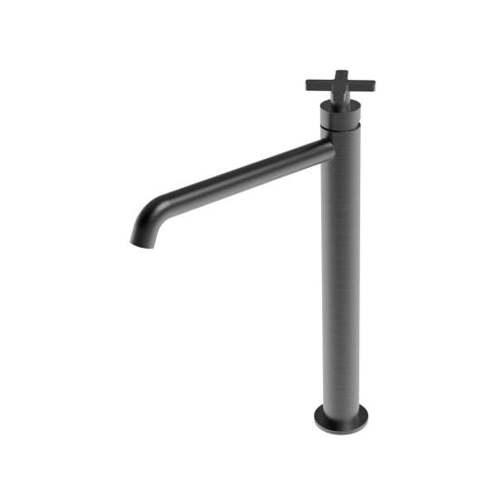 Εικόνα της Μπαταρία Νιπτήρος Επικαθήμενη  La Torre Elle Cross 38016-410 Black Brushed