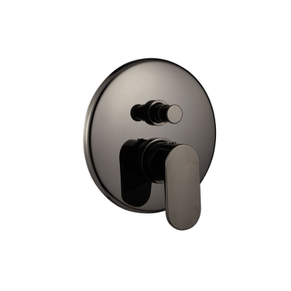 Εικόνα της Μίκτης Εντοιχισμού 2 Εξόδων Armando Vicario Slim 500050D-405 Black Chrome