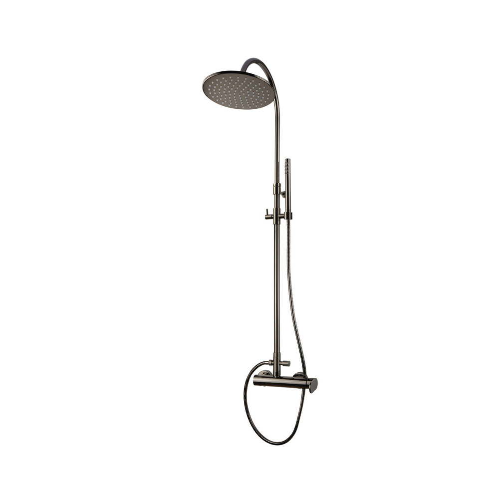 Εικόνα της Στήλη Ντούς 2 Εξόδων Armando Vicario Slim 500065-405 Black Chrome