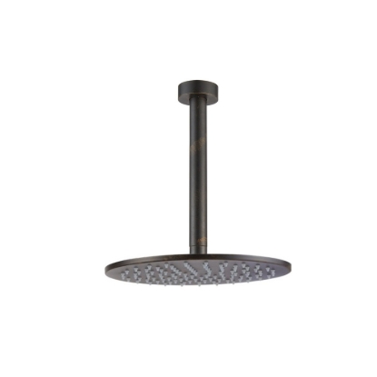 Εικόνα της Ανακλινόμενη Κεφαλή Armando Vicario Brass Ø25 Με Μπράτσο Οροφής 20cm 800597-424 + 800087-424 Rusty Black