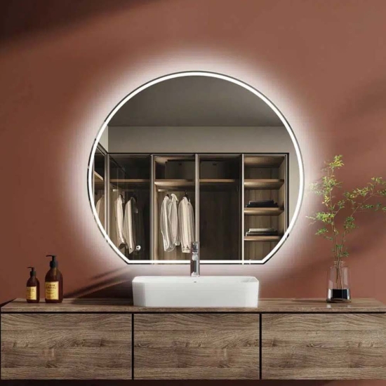 Εικόνα της Καθρέπτης Φωτιζόμενος LED Luminor Moon 110 Ø110cm