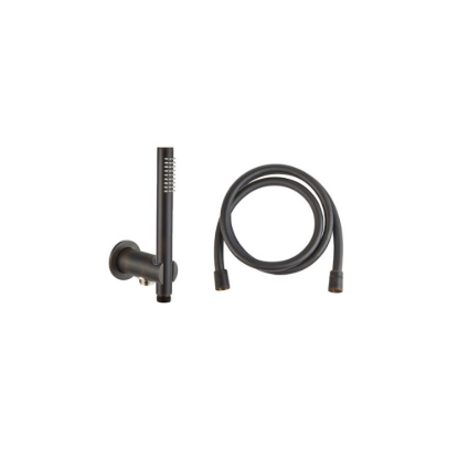 Εικόνα της Επίτοιχη Παροχή Νερού 1/2 Armando Vicario Μαζί Με Τηλέφωνο &  PVC Σπιράλ 1,5m  900021-424+16000749-424+16000754-424 Rusty Black