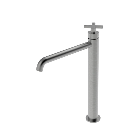 Εικόνα της Μπαταρία Νιπτήρος Επικαθήμενη  La Torre Elle Cross 38016-110 Inox Finish