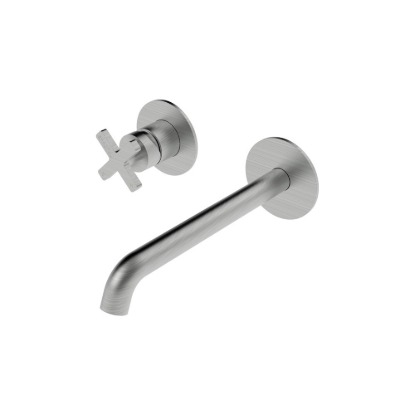 Εικόνα της Μπαταρία Νιπτήρος Εντοιχισμού La Torre Elle Cross 38032-110 Inox Finish