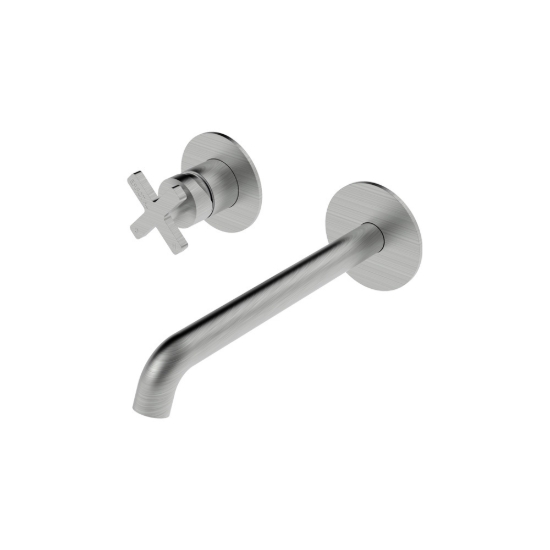 Εικόνα της Μπαταρία Νιπτήρος Εντοιχισμού La Torre Elle Cross 38032-110 Inox Finish