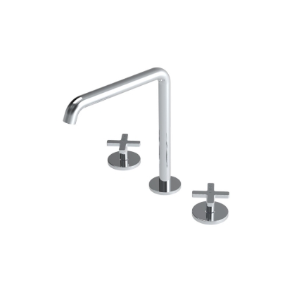 Εικόνα της Μπαταρία Νιπτήρος 3 οπών La Torre Elle Cross 38102-100 Chrome