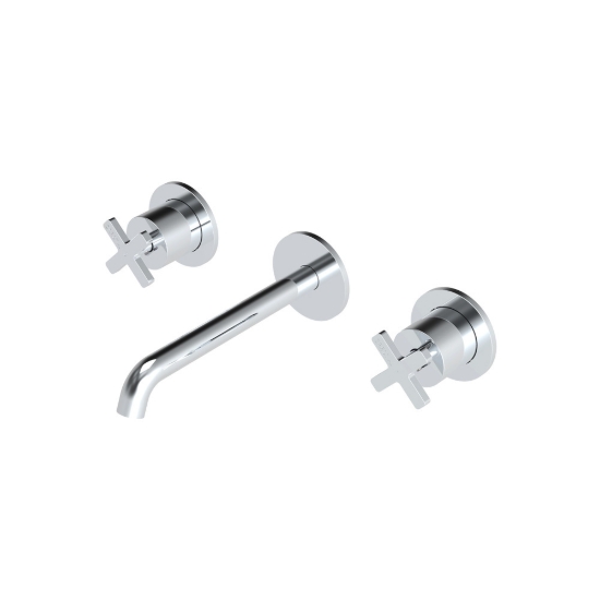 Εικόνα της Μπαταρία Νιπτήρος Εντοιχισμού 3 Οπών La Torre Elle Cross 38118-100 Chrome