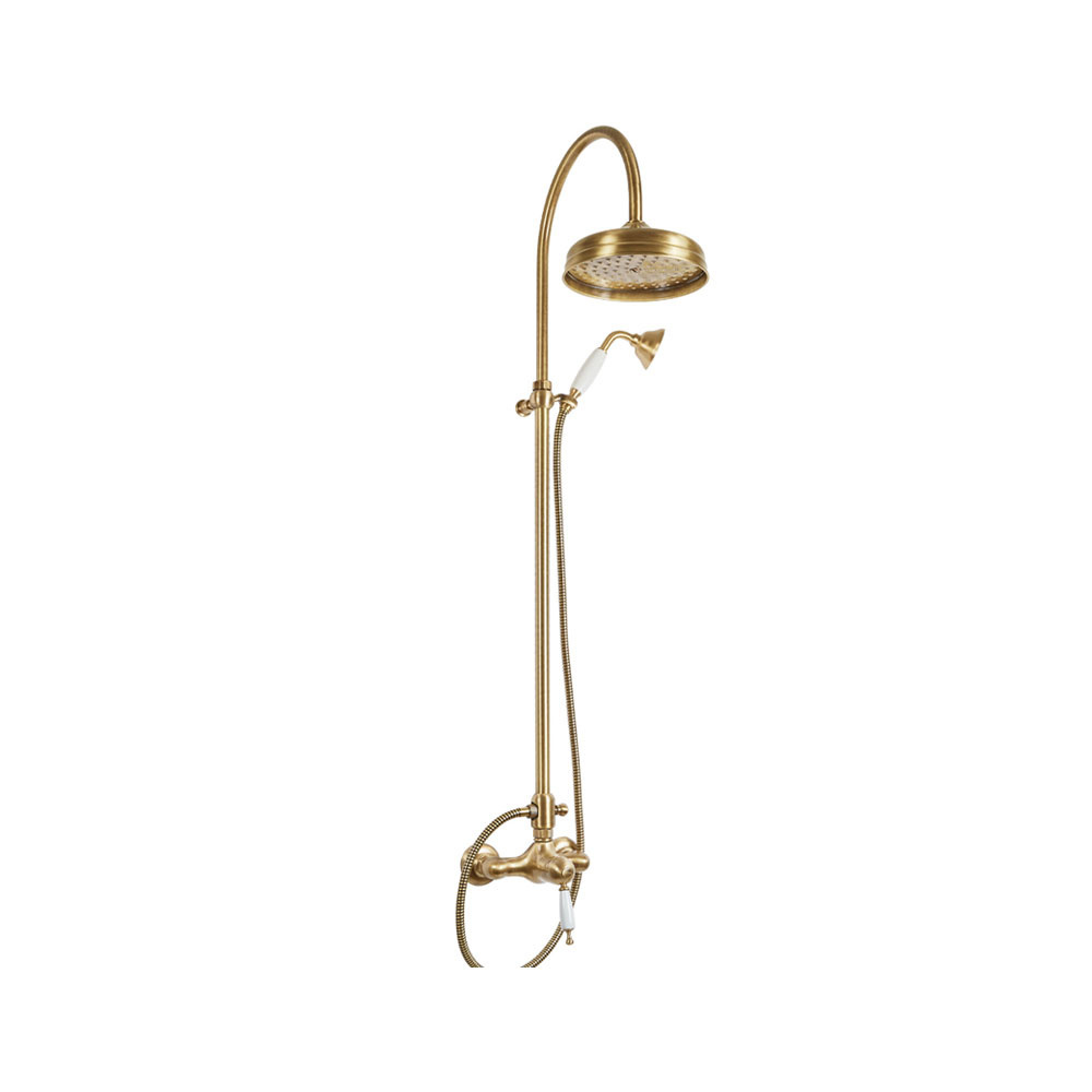 Εικόνα της Στήλη Ντούς 2 Εξόδων Bugnatese Oxford CD6336-220 Ρυθμιζόμενου Ύψους 92-125cm Bronze