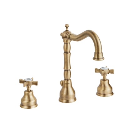 Εικόνα της Μπαταρία Νιπτήρος Πάγκου  3 Οπών Bugnatese Princeton 812-220 Bronze