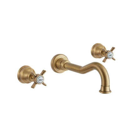 Εικόνα της Μπαταρία Νιπτήρος Εντοιχισμού 3 Οπών Bugnatese Princeton 869-220 Bronze